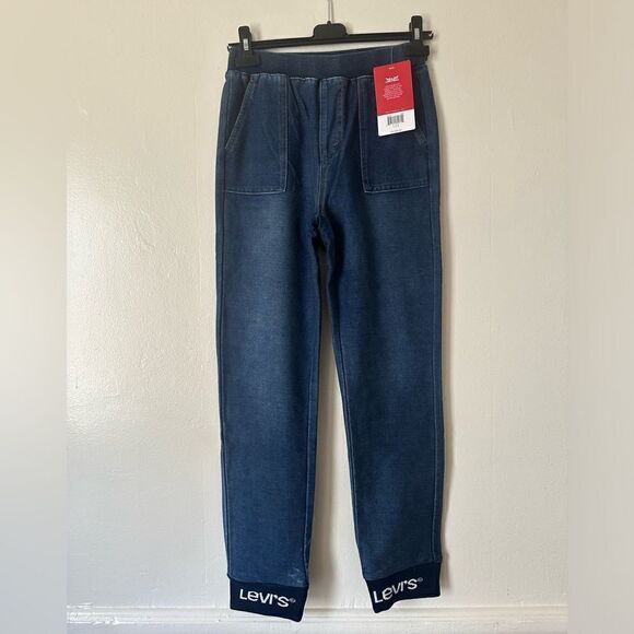 Levi's® Kids' Logo Denim stretch Joggers size 16-18  (Big Kid), NWT - Picture 3 of 8